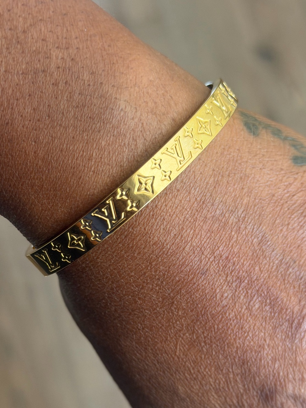 Inspired Monogram Bangle Bracelet